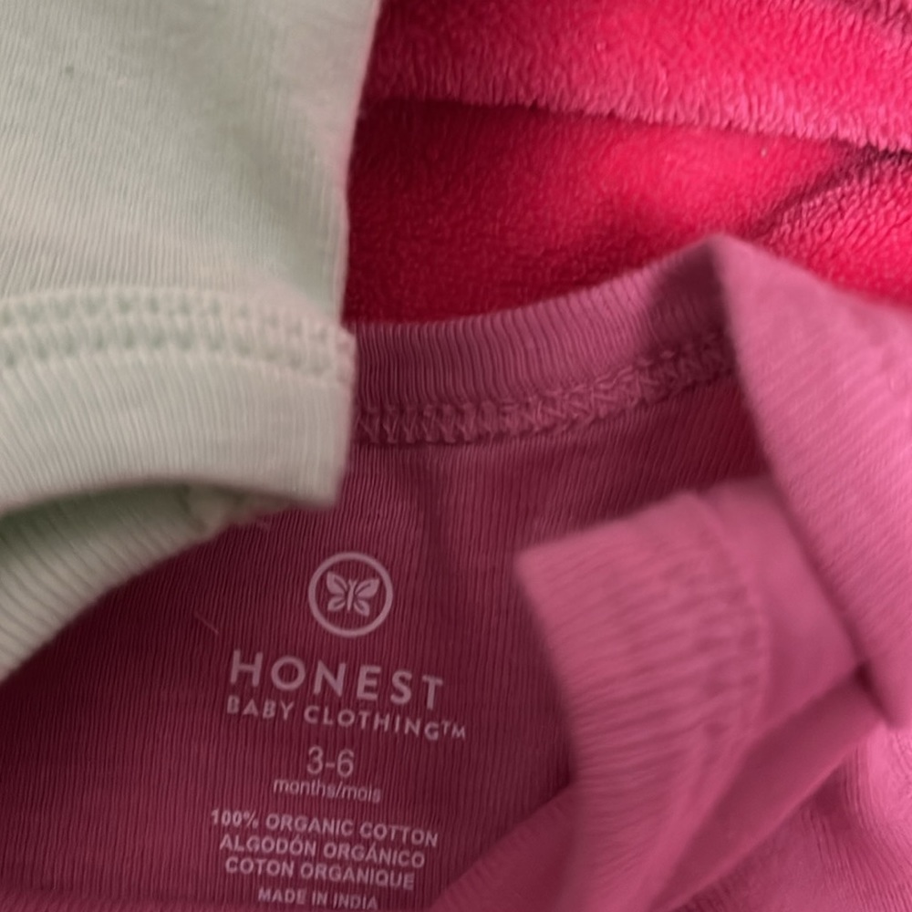 New four Honest Baby onesies New never worn, hand pressed hand created - Picture 16 of 16